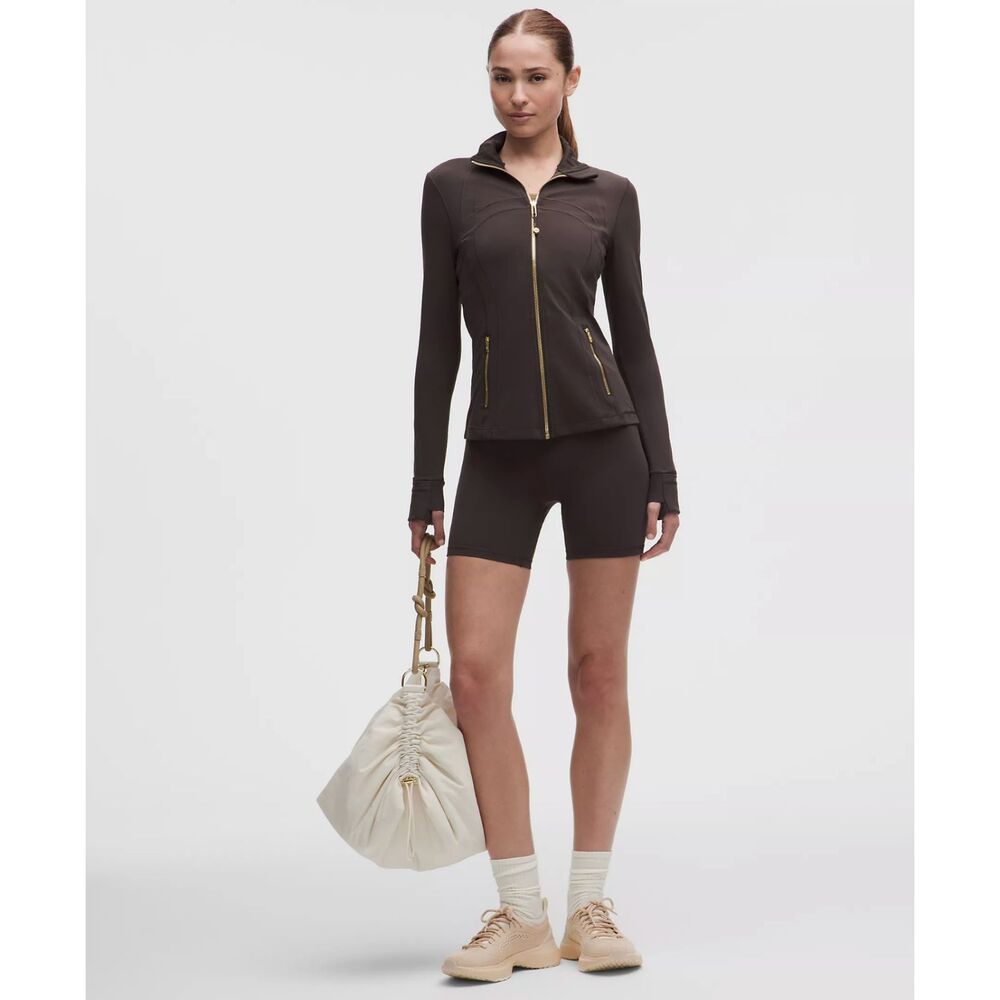 Lululemon Define Jacket Nulu in Mahogany Muse/Gold/Gold NWT